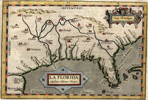 Map of Florida, c.1584